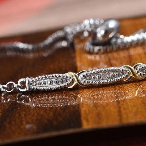 Diamond Accent Bar Bolo Bracelet